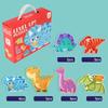 Panda 3D Puzzle Vase Elephant Wooden Jigsaw Puzzle Cartoon Animal Jigsaw  Kids Toy