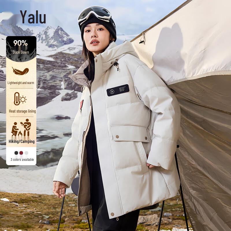 

Женский пуховик средней длины с капюшоном Yalu S