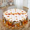 Autumn Theme Cartoon Tablecloth, Hedgehog Maple Leaf Pumpkin Print, Waterproof And Oil-Proof Material Dining Table Coffee Table Decorative Cloth