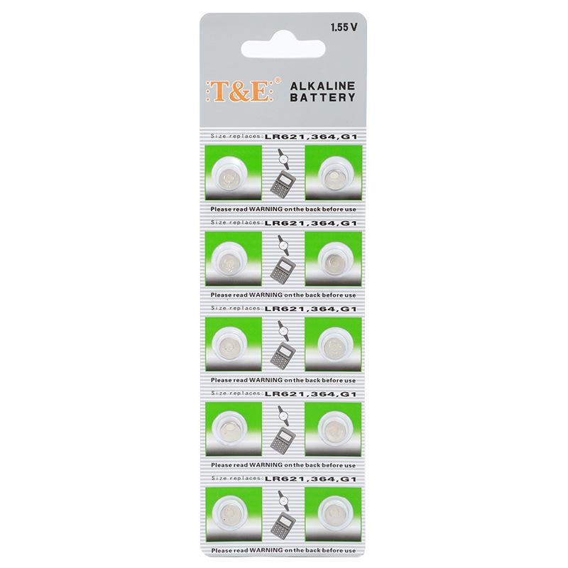 AG1/AG13/AG6/AG7 1.5V Alkaline Button Battery for Watches and Toys