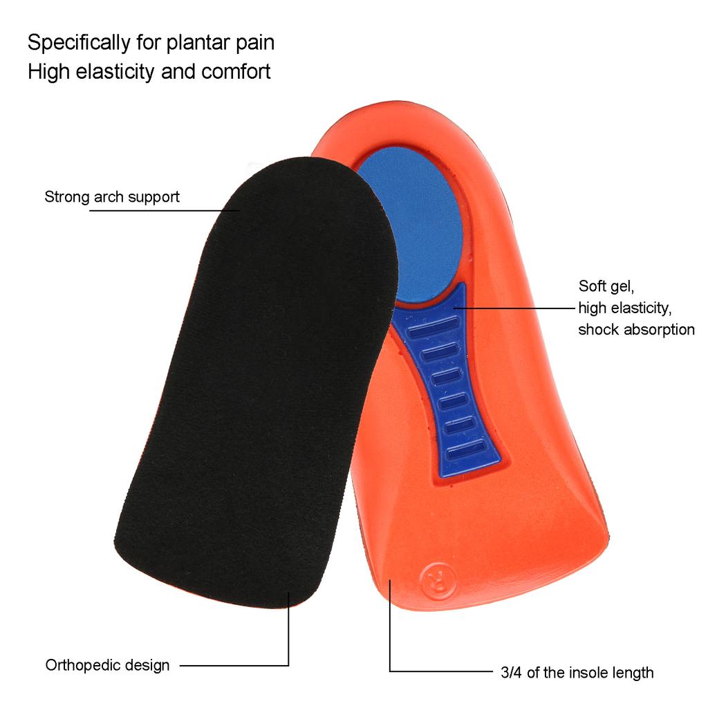 Plantar Fasciitis Inoles Heel Cup Heel Insoles Shock Absorption Inserts for Heel Pain Spurs Flat Feet