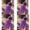 New Trendy French Petal Flower Design Three-dimensional Pretty Woman Tube Top Celebrity Birthday Skirt Dress