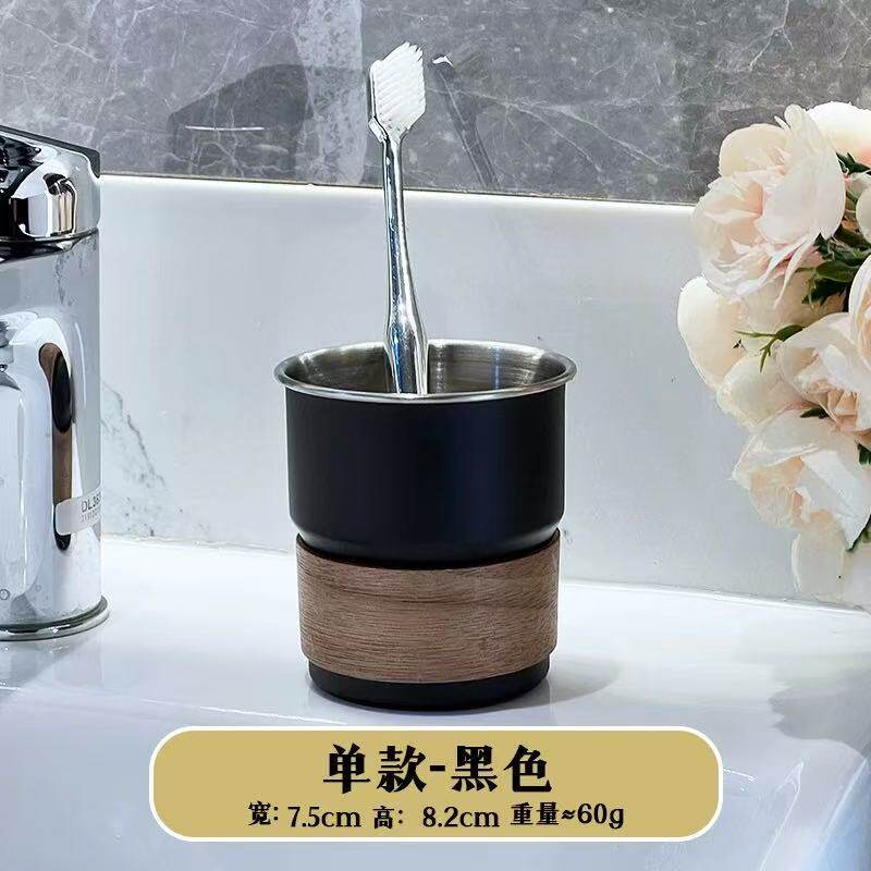 Edelstahl Mundspülbecher Haushalt Badezimmerregal Luxuriöser Zahnbürstenhalter Tischwaschbecken Badezimmerdekoration Modern