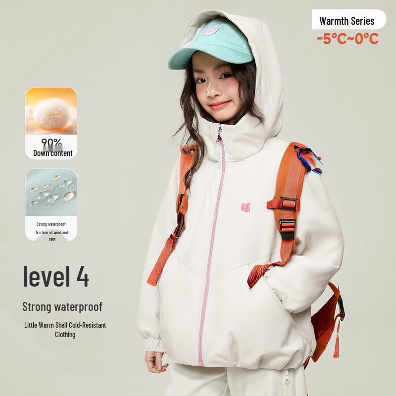 Prinsessan Yuan Yuan Barns Vinterjacka med 90% Dun och Vattentät