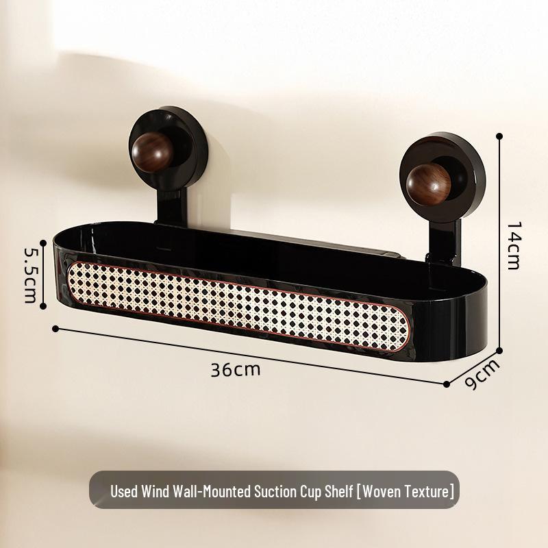 Bathroom Suction Cup Shelf - No-Drill Wall Mount for Toiletries and Skincare