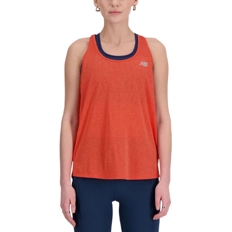New Balance Tank Top Women s New Flame Heather WT41250-NFH L