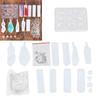 125Pcs Silicone Molds Set Easily Demoulding Complete Tools Durable Safe Jewelry Mold for DIY Jewelry Craft Making