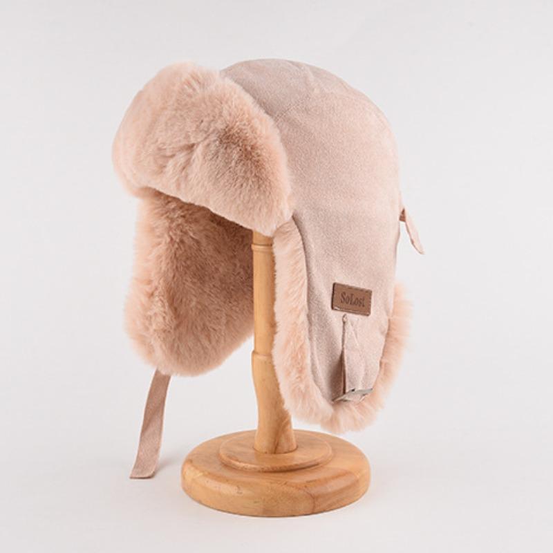 Thunderhead Cap Men's Fall and Winter Warm Cotton Cap Children's Mask Cap Plush Ear Protection Cycling Cap Europe and The United States