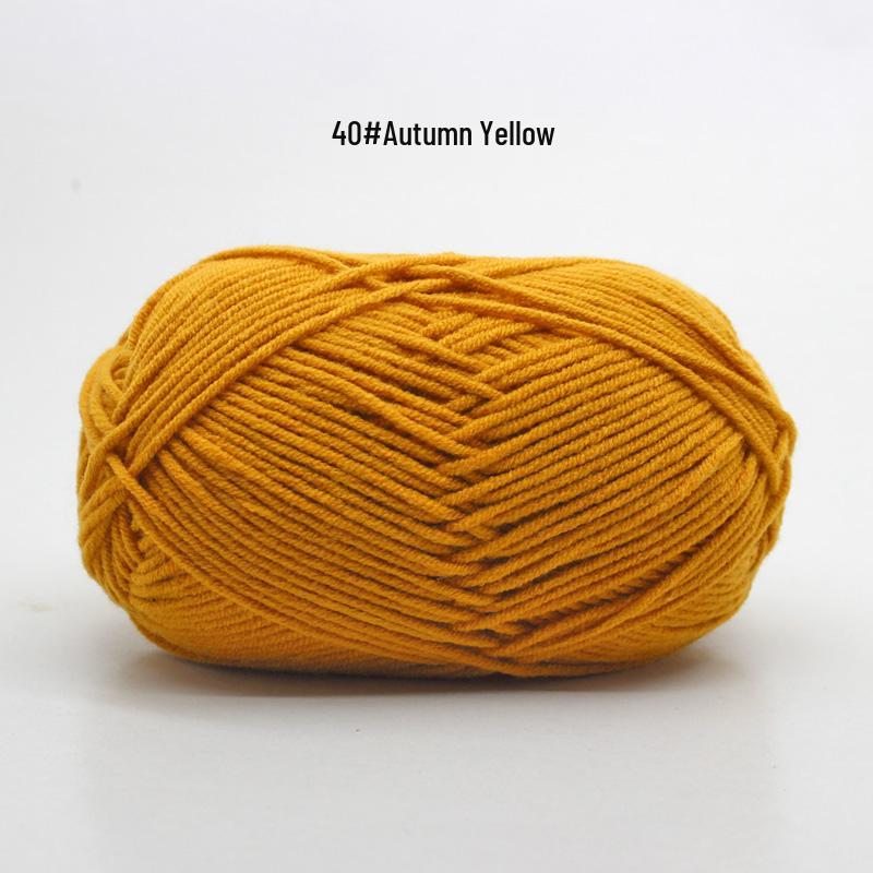 Medium Thick Handmade Cotton Baby Yarn for Knitting, Crochet, and DIY Projects