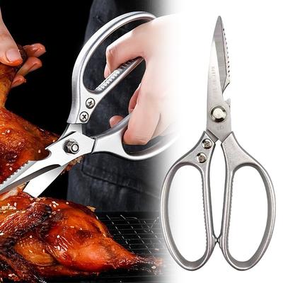 Tijeras de Cocina para Aves Cuchillo de Carnicero Acero Inoxidable Tijeras de Cocina Tijeras para Huesos de Pollo Afilado Cortador de Verduras Pescado Pato