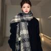 Windproof Knitted Scarf Imitation Cashmere Warm Shawl Wrap Fashion Winter Scarf  Winter