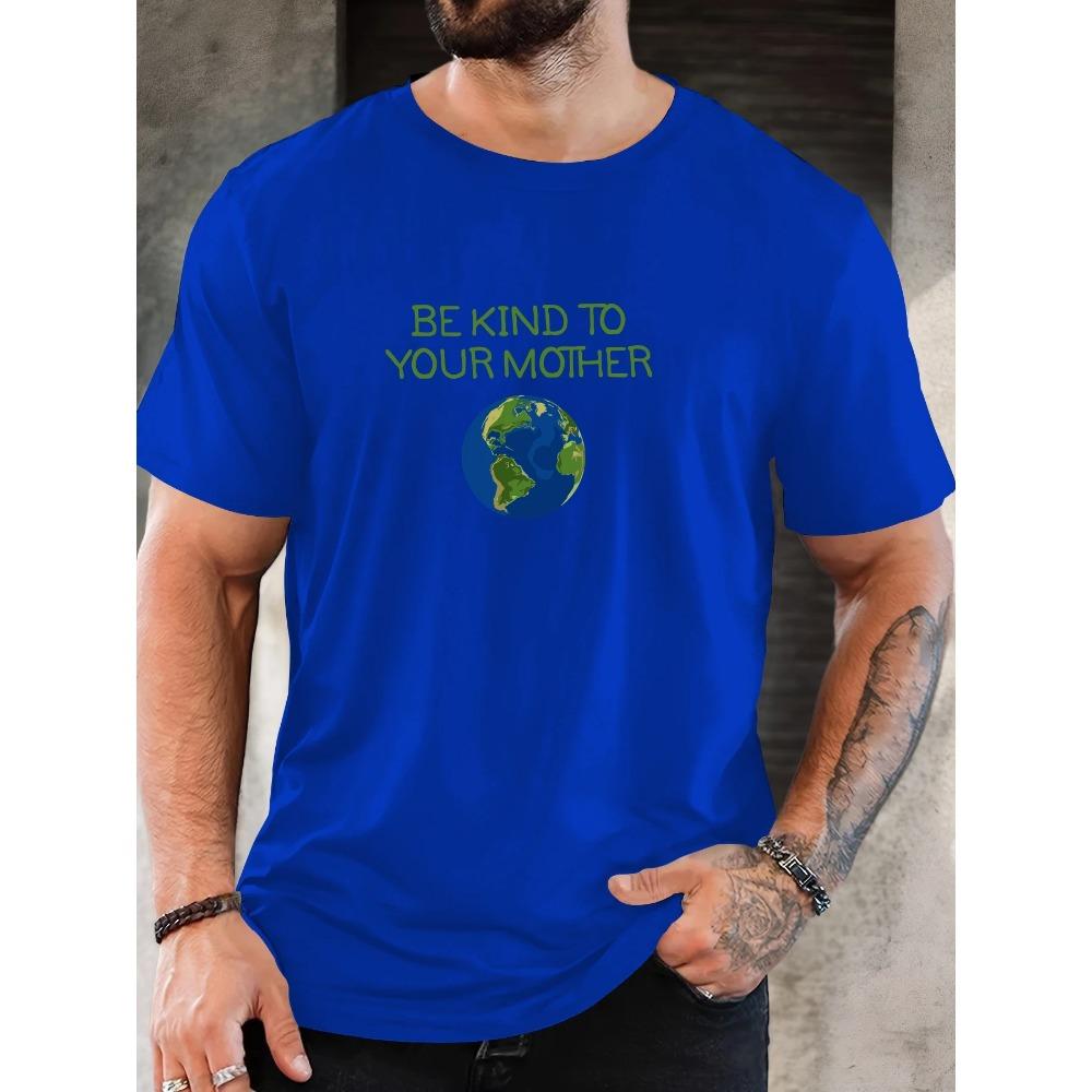 Herren Muster Sommer Freizeit Rundhals Kurzarm T-Shirt
