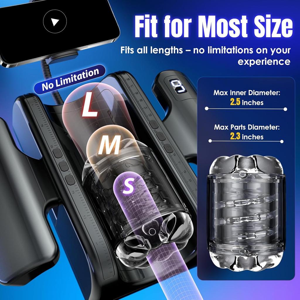 Thrusting High Speed Piston Stroker Male Masturbator Machine Automatic Telescopic Vagina Masturbation Cup Adult Sex Toys for Men Delayed Ejaculation