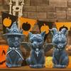 1PC Garten Dekoration Hexe Succubus Dämon Katze Skulptur Kätzchen Harz Hof Hause Ornament Im Freien