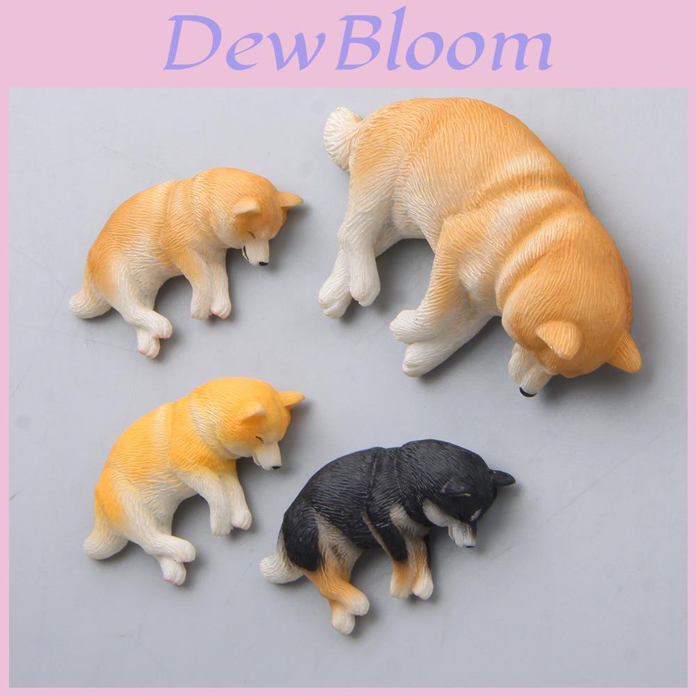 Small Size Siberian Husky Resin Model With Magnet For Refrigerator Decoration And Giftgiving