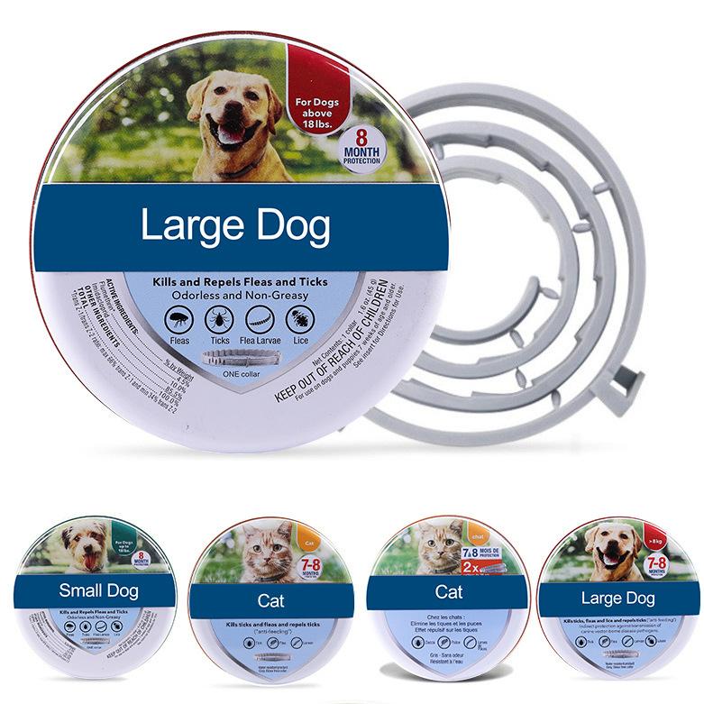 

Универсальный ошейник для кошек и собак, репеллент от блох и комаров, натуральный репеллент от насекомых, ошейник для домашних животных с эфирным маслом Big dog collar