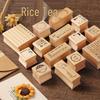 Exquisite Wooden Stamp Set: Cute Literary Seal for DIY Journal Decor (6 Pieces)
