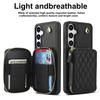 Crossbody Wrist Strap Case for Samsung Galaxy S25 Ultra S24 FE S23 S22 Plus A14 A54 A15 A35 A55 Wallet with Card Holder Cover