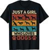 Animal Dog Lover Dogs Outfit Funny Dog Owner Girl Loves Dogs T-Shirt