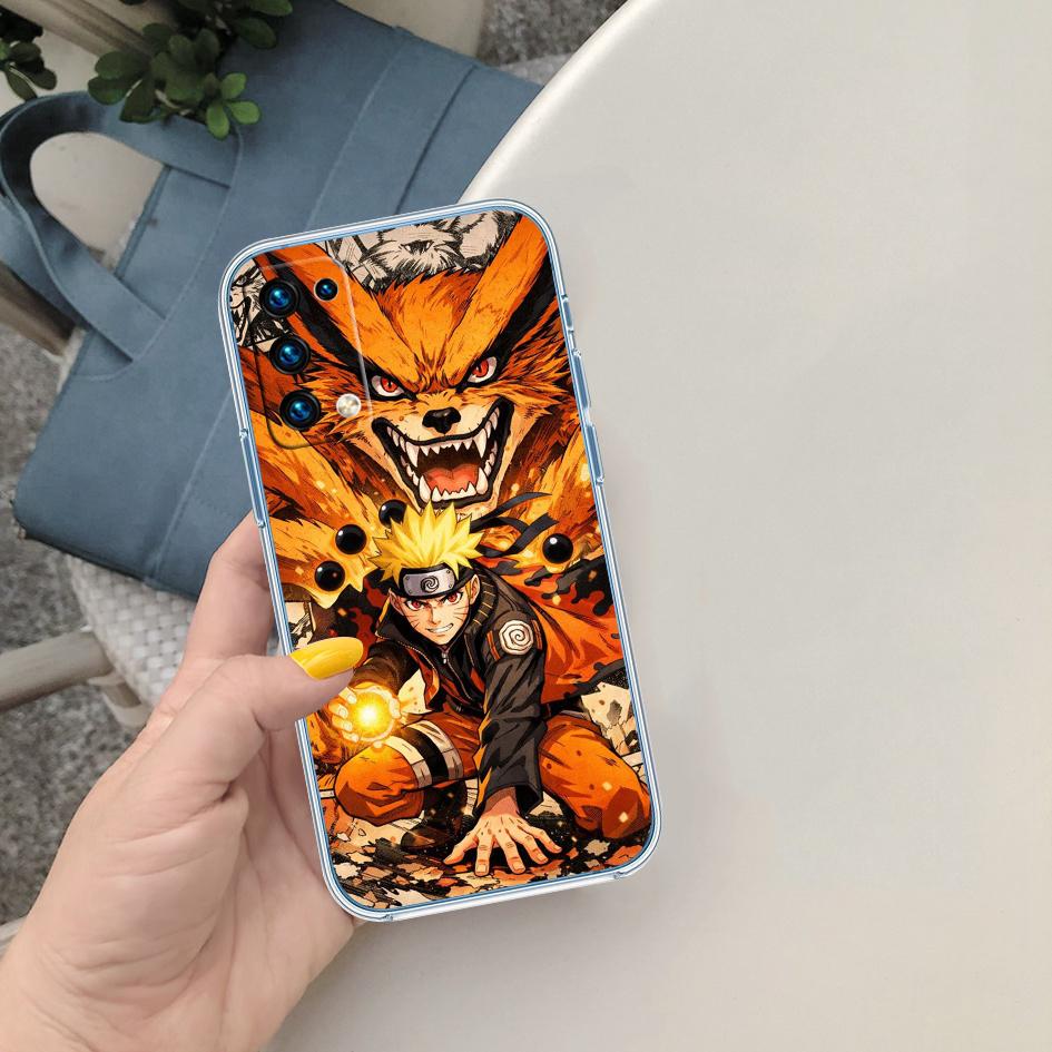 

PP45 NARUTO Soft Shell Transparent Phone Case for Motorola Moto G7 G8 G9 G84 G85 G73 G24 G15 Z2 Play Power Plus Motorola Moto G7 Plus