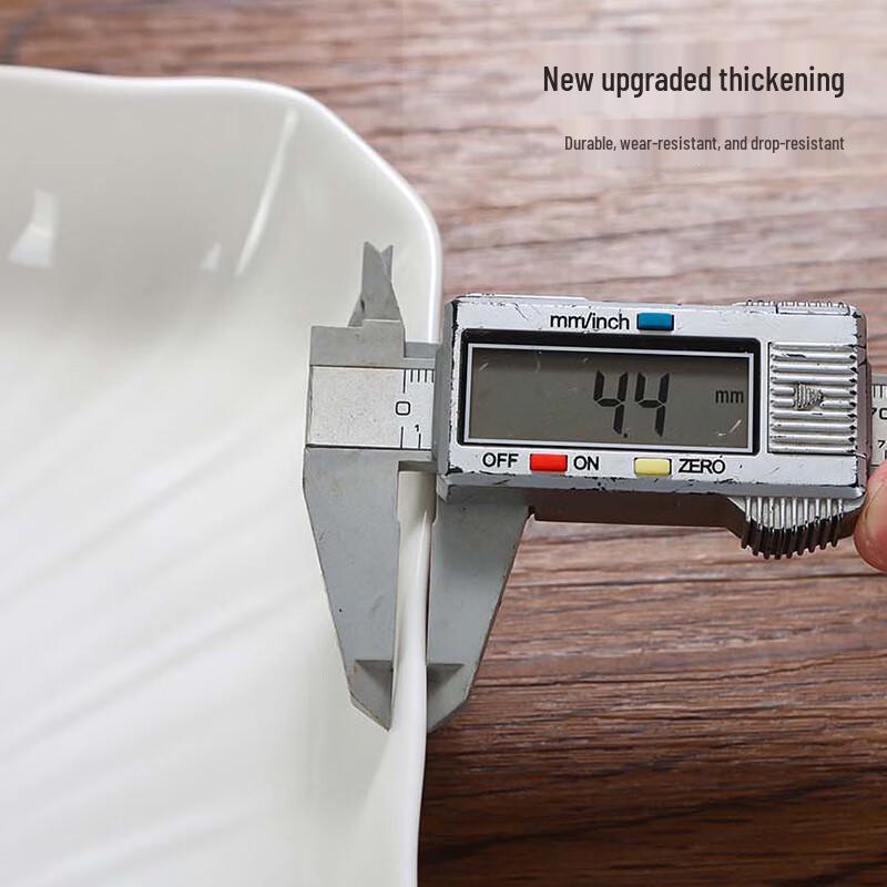 Huihuang Irregular Feather Ceramic Dinner Plate