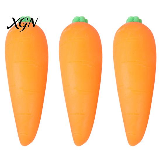 Anxiety Relief Toy 1/2/3Pcs Simulated Carrot Squeeze Soft Stretchy Stress Relaxation Ball Vegetable Sensory Students Office Workers Anti-anxiety