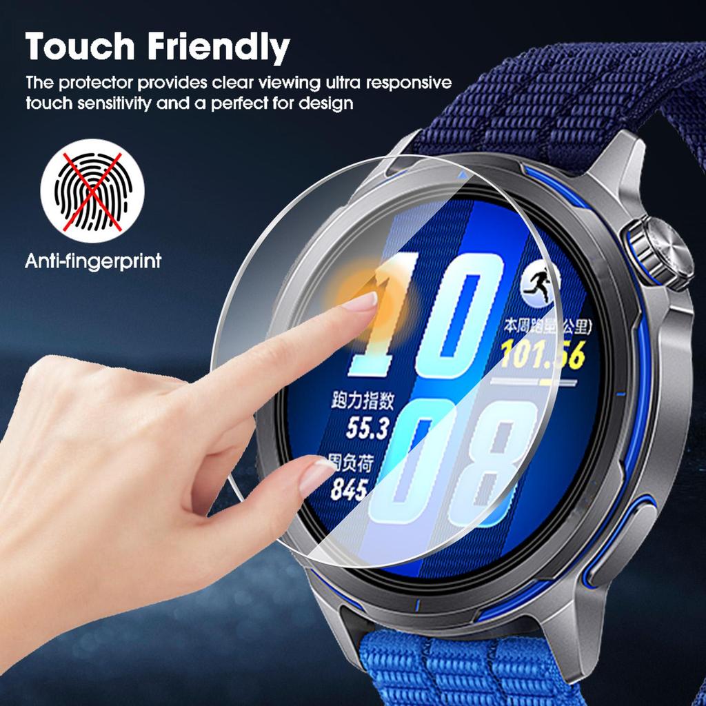 5-1PCS Easy Installation Tempered Glass for Huawei Watch GT Runner 2 Screen Protector Dust Free Film for Huawei GT Runner2 43mm
