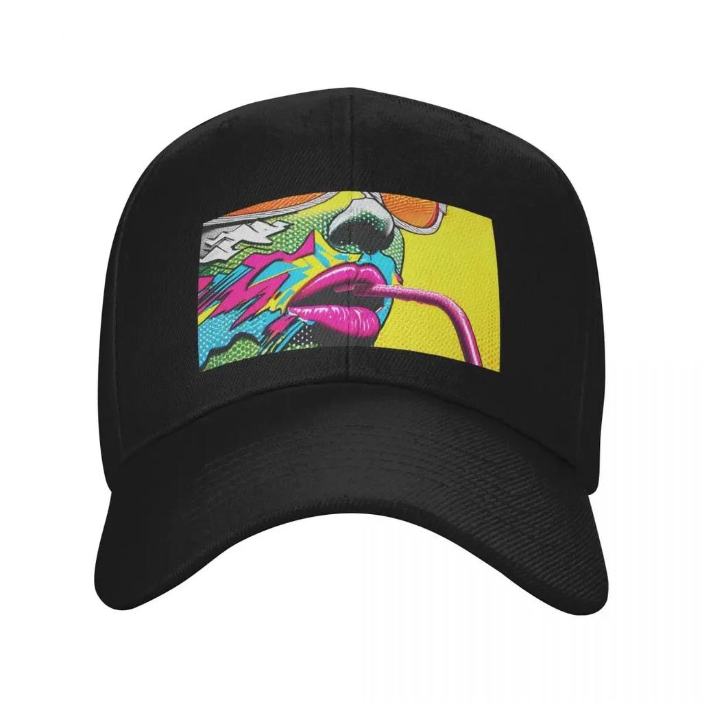 Neon Nostalgia A Sip of Synthwave Baseball Cap Sunhat Bobble Hat New Hat Uv Protection Solar Hat For Girls Mens
