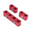 X AUTOHAUX Engine Spark Plug Wire Separator Loom Divider Organizer Clamp Aluminum Alloy 28mm 2 Sets Red