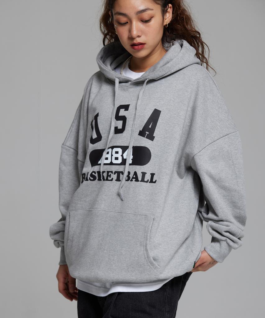 Usa Basketball Hoodie Grey Black