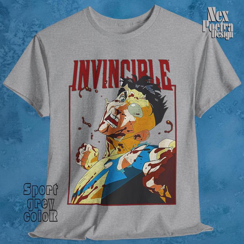 2026 Invincible Thragg Comic Anime Unisex Mark Grayson T-Shirts OmniUnisex T-Shirt Kurzarm Rundhals Lässig Baumwolle Oberteile
