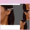 Geometric Alloy Earrings For Women With Punk Style For Trend Spring