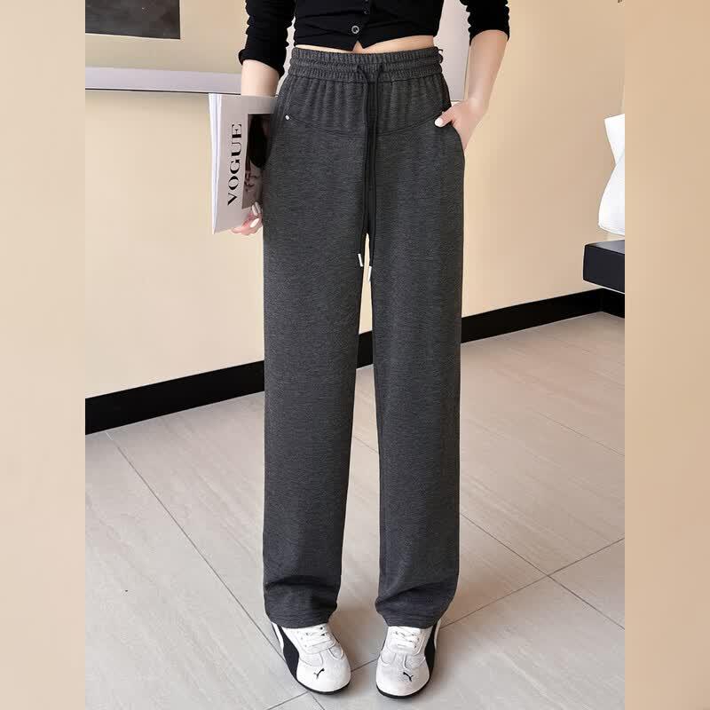 Bailuyu Women s High-Waist Straight Leg Casual Pants M