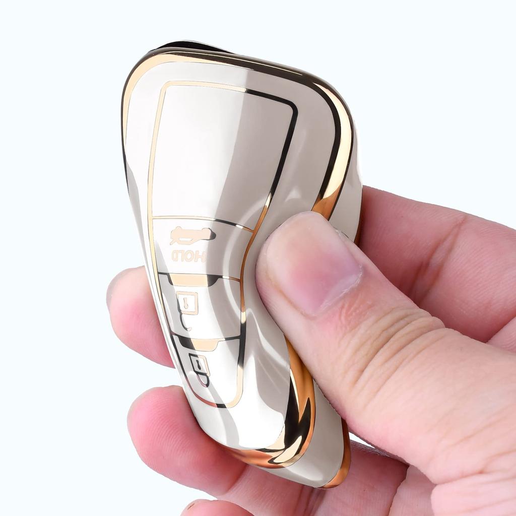 [OATSBASF] Toyota Key Case (3 Buttons), Soft TPU 360° Protection, Dirt and Scratch Prevention,