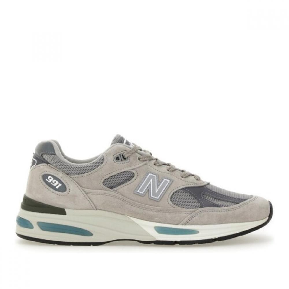 

New Balance Grey Suede Mesh Panel Lace Up Sneakers U991gl2 Grey USM11/W12.5