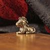 Brass 12 Zodiac Animal Head Sculpture Small Statue Desktop Ornaments Vintage Beast Figurines Mini Lucky Home Decorations Crafts