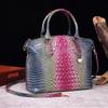 Portable Crossbody Retro Women's Bag Multicolor Crocodile Brahman