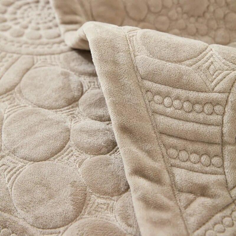 Fall/winter New Sofa Cushion Plush Embroidery Warm Cushion Modern Simple Non-slip Sofa Cushion Cover Cloth Pillow Backrest