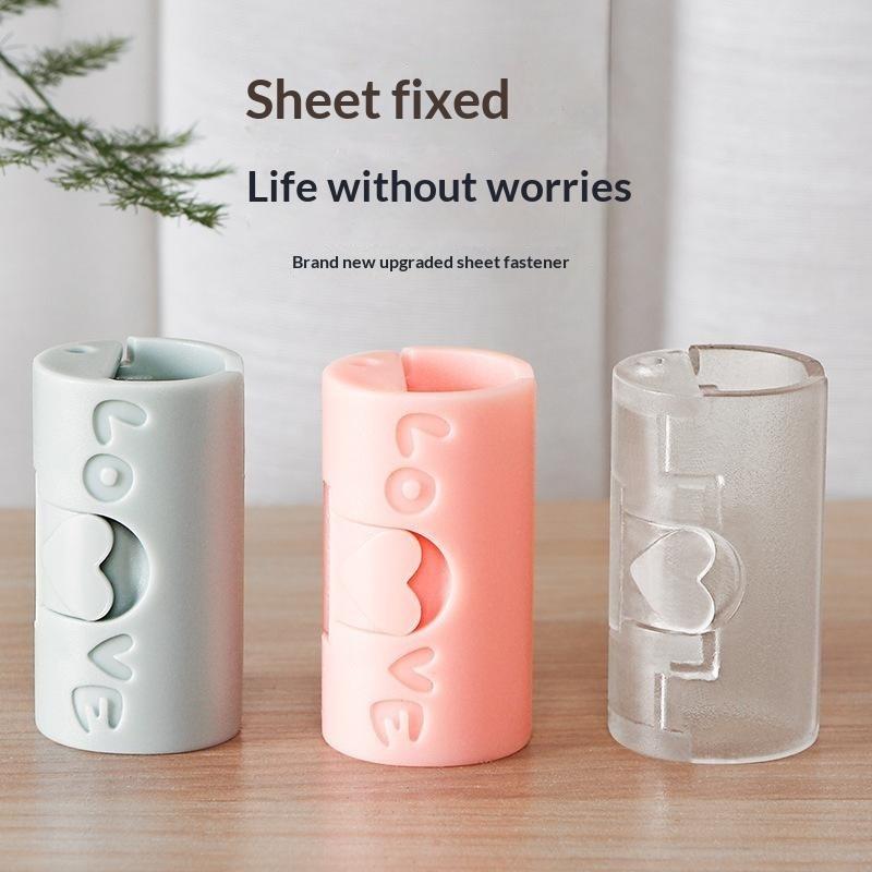 Bed Sheet Clips Heavy Duty Slip Resistant Plastic Fasteners Portable Quilt Grippers for Renters Bedding Fix