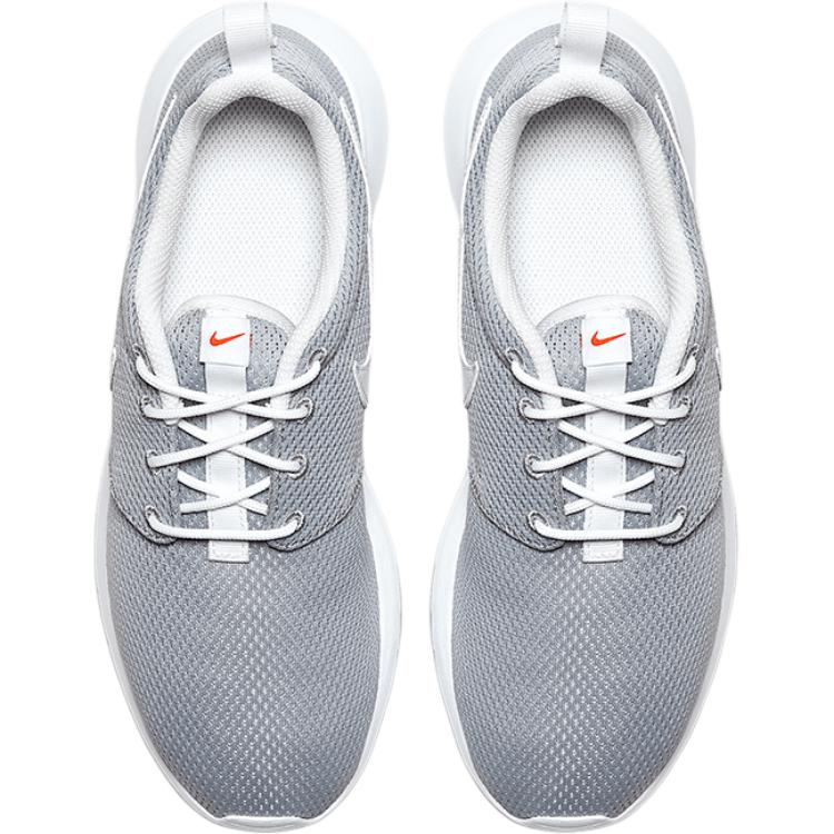 Nike Roshe One GS Wolf Grey Kids Sneakers Safety-Orange-White 599728-038