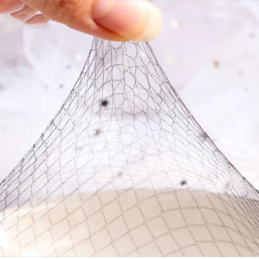 20pcs Breathable Nylon Hairnets Soft Invisible Hairnet Wig Accessories Elastic Lines Hair Net
