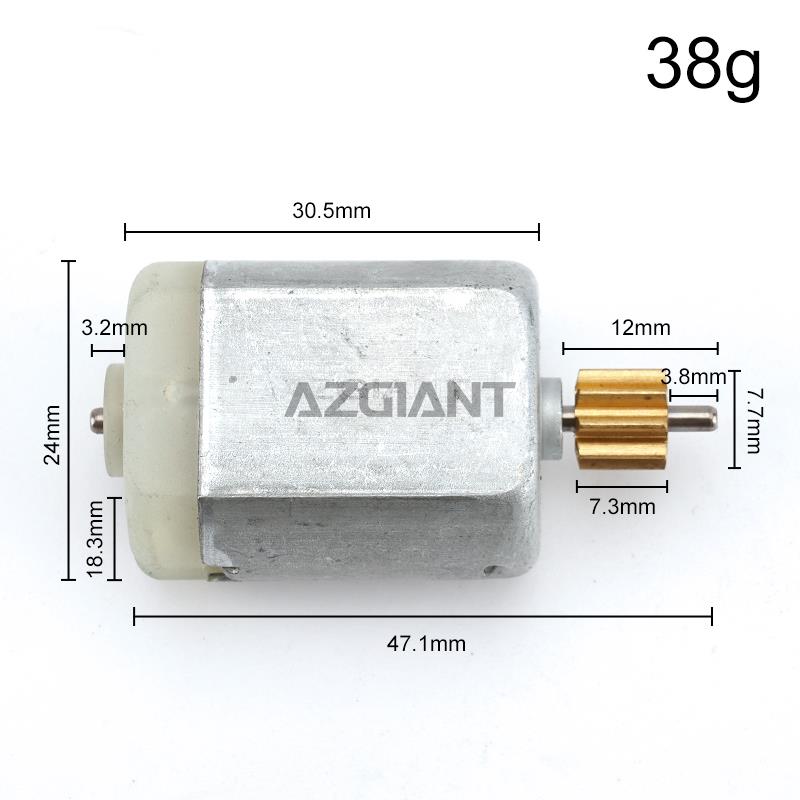 5Pcs/lot DC Motor with 8/9/10/12 Teeth Gear FC280 Car Door Lock Motor DIY Electric Metal Engine 12V Repair Kit
