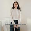 Women's Elegant Lace Mock Neck Long Sleeve Top
