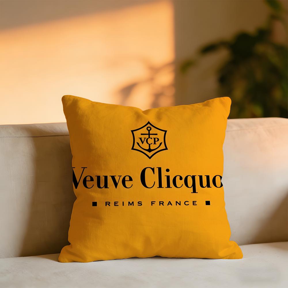 Venve Clicquot Potah na polštář Útulný sametový polštář Měkký teplý polštář na pohovku Lůžko
