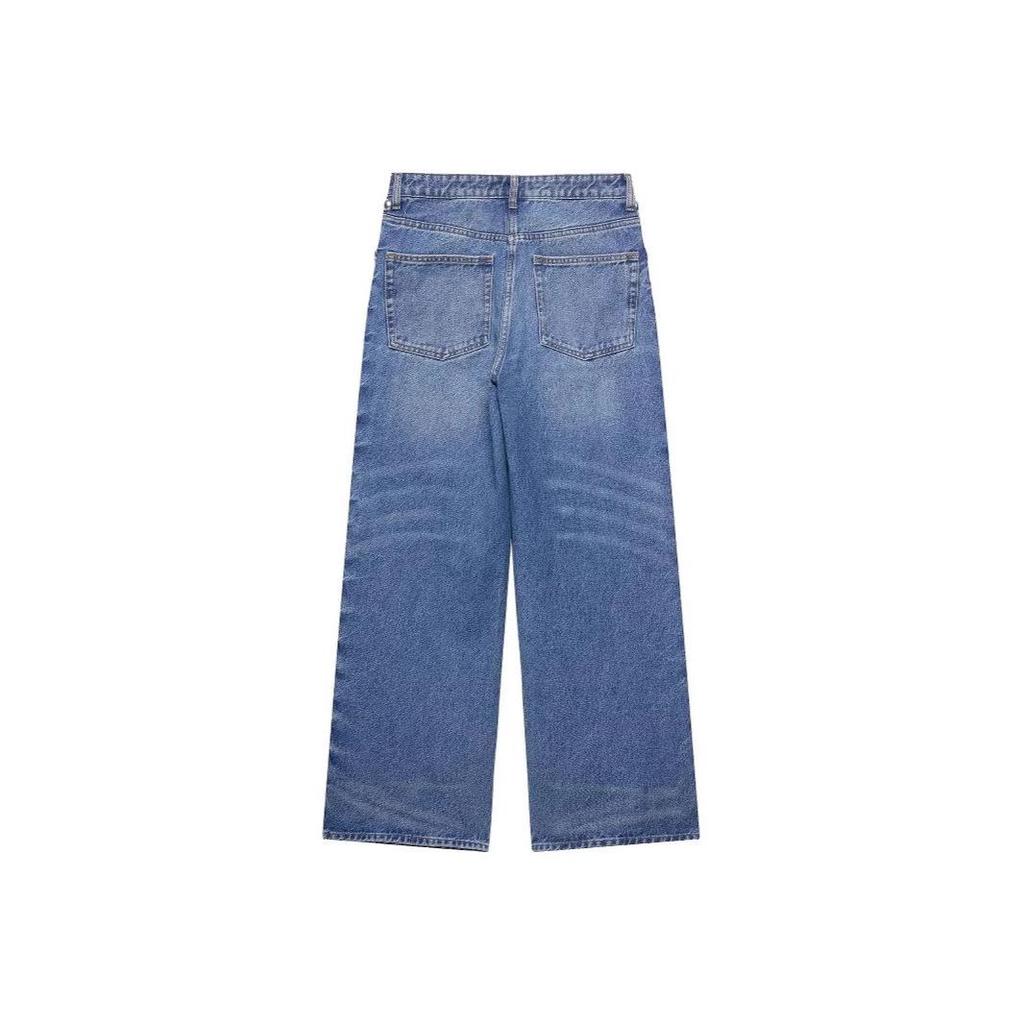 TAOP&ZA Women's Summer Fashion Rivet Denim Straight-Leg Pants