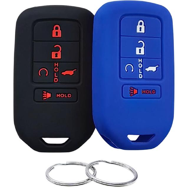 

Silicone Rubber Key Fob Cover Compatible with 2015-2021 Honda Accord CR-V Civic Insight Passport Pilot ACJ932HK1310A KR5V2X A2C92005700 A2C81642600