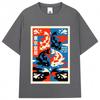 Japanese Style Koi Harajuku Illustration Pattern T Shirt Men Women Vintage Fashion T-shirts Oversized Cotton T-shirt Streetwear