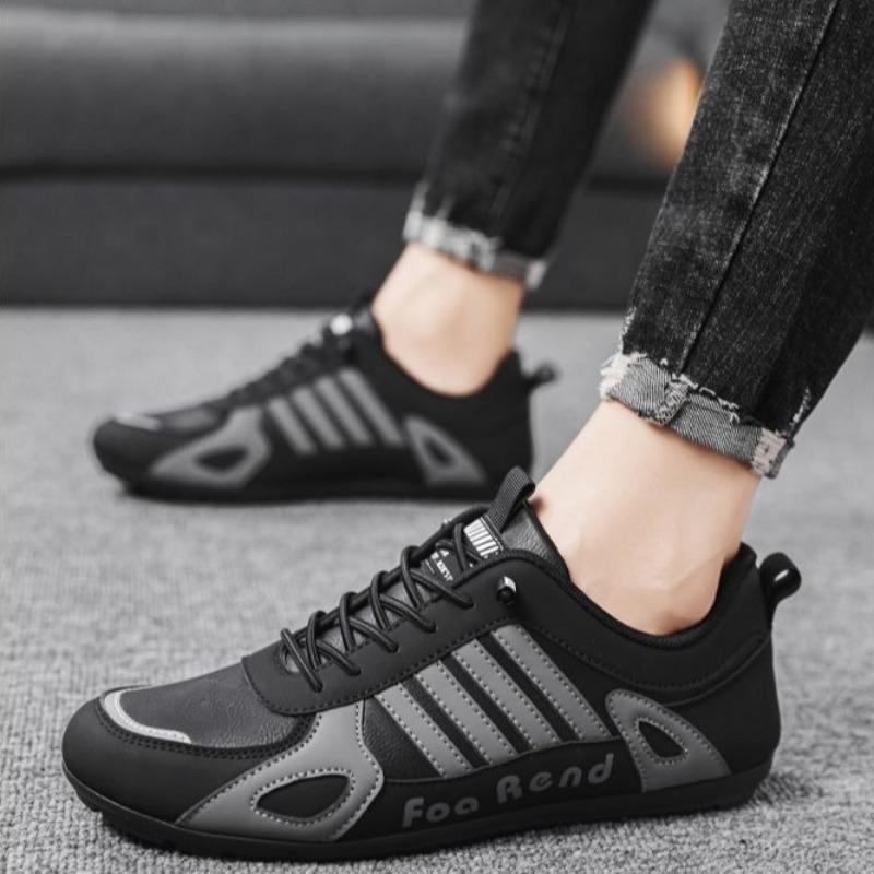 Men's Casual Shoes Light PU Leather Sneakers New Comfort Flats Outdoor Sport Running Shoe Training Shoes for Men Tenis Masculino