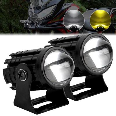 Motorcycle Mini Driving Light Dual Colo for Headlight Auxiliary Spotlight Lamp R ATV Scooter Moto Fog Light Accessories 12V N1V9