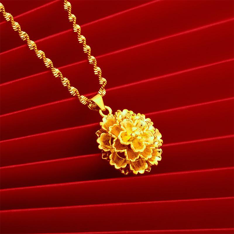 

Ожерелье из 100% чистого золота 24 карата, женское ожерелье с подвеской на ключице, подарок для подруг